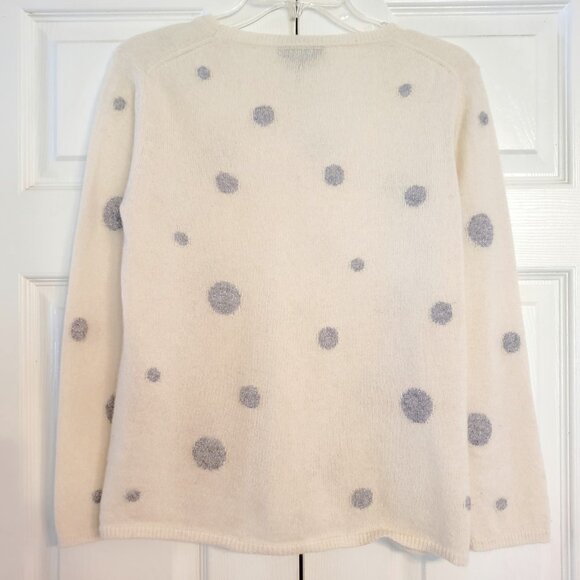 Quinn Polka Dot Metallic Cashmere Sweater - Picture 3 of 5